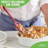 imageGreenLife Cooking Tools and Utensils Silicone Spoon for Scooping Scraping and Mixing Heat and Stain Resistant Dishwasher Safe Soft PinkGray