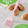 imageGreenLife Cooking Tools and Utensils Silicone Spoon for Scooping Scraping and Mixing Heat and Stain Resistant Dishwasher Safe Soft PinkPink