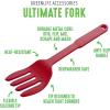 imageGreenLife Cooking Tools and Utensils Silicone Spoon for Scooping Scraping and Mixing Heat and Stain Resistant Dishwasher Safe Soft PinkRed