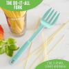 imageGreenLife Cooking Tools and Utensils Silicone Spoon for Scooping Scraping and Mixing Heat and Stain Resistant Dishwasher Safe Soft PinkTurquoise