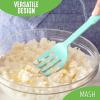 imageGreenLife Cooking Tools and Utensils Silicone Spoon for Scooping Scraping and Mixing Heat and Stain Resistant Dishwasher Safe Soft PinkTurquoise