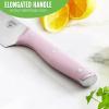 imageGreenLife High Carbon Stainless Steel 3 Piece Knife Set with Covers Includes Chef Utility and Pairing Comfort Grip HandlesTriple Rivet Cutlery Soft Pink