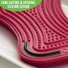 imageGreenLife Reusable Multipurpose Silicone 2 Pack Sponge and Scrubber Hygienic and Odor Resistant Dish Washing Scratch Free Cleaning Dishwasher and Microwave Safe BPA Free Green and YellowRed