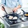 imageGreenLife Soft Grip Diamond Healthy Ceramic Nonstick 10quot Frying Pan Skillet PFASFree Dishwasher Safe BlackBlack