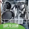 imageGreenLife Soft Grip Diamond Healthy Ceramic Nonstick 10quot Frying Pan Skillet PFASFree Dishwasher Safe BlackBlack