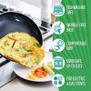 imageGreenLife Soft Grip Diamond Healthy Ceramic Nonstick 10quot Frying Pan Skillet PFASFree Dishwasher Safe BlackBlack