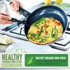 imageGreenLife Soft Grip Diamond Healthy Ceramic Nonstick 10quot Frying Pan Skillet PFASFree Dishwasher Safe BlackBlack