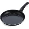 imageGreenLife Soft Grip Diamond Healthy Ceramic Nonstick 10quot Frying Pan Skillet PFASFree Dishwasher Safe BlackBlack