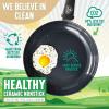 imageGreenLife Soft Grip Diamond Healthy Ceramic Nonstick 10quot Frying Pan Skillet PFASFree Dishwasher Safe BlackBlack