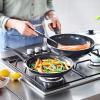 imageGreenLife Soft Grip Diamond Healthy Ceramic Nonstick 10quot Frying Pan Skillet PFASFree Dishwasher Safe BlackBlack