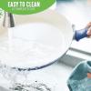 imageGreenLife Soft Grip Diamond Healthy Ceramic Nonstick 10quot Frying Pan Skillet PFASFree Dishwasher Safe BlackBlue
