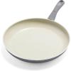 imageGreenLife Soft Grip Diamond Healthy Ceramic Nonstick 10quot Frying Pan Skillet PFASFree Dishwasher Safe BlackGray