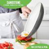 imageGreenLife Soft Grip Diamond Healthy Ceramic Nonstick 10quot Frying Pan Skillet PFASFree Dishwasher Safe BlackGray