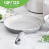 imageGreenLife Soft Grip Diamond Healthy Ceramic Nonstick 10quot Frying Pan Skillet PFASFree Dishwasher Safe BlackGray