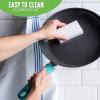 imageGreenLife Soft Grip Diamond Healthy Ceramic Nonstick 10quot Frying Pan Skillet PFASFree Dishwasher Safe BlackTurquoise