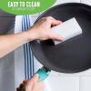 imageGreenLife Soft Grip Diamond Healthy Ceramic Nonstick 10quot Frying Pan Skillet PFASFree Dishwasher Safe BlackTurquoise
