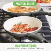 imageGreenLife Soft Grip Diamond Healthy Ceramic Nonstick 13 Piece Cookware Pots and Pans Set PFASFree Dishwasher Safe Turquoise Diamond CookwareGray
