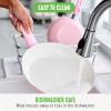 imageGreenLife Soft Grip Diamond Healthy Ceramic Nonstick 13 Piece Cookware Pots and Pans Set PFASFree Dishwasher Safe Turquoise Diamond CookwareSoft Pink