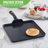 imageGreenLife Soft Grip Healthy Ceramic Nonstick 11quot Griddle Pan PFASFree Dishwasher Safe TurquoiseBlack