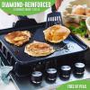imageGreenLife Soft Grip Healthy Ceramic Nonstick 11quot Griddle Pan PFASFree Dishwasher Safe TurquoiseBlack
