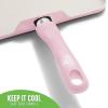 imageGreenLife Soft Grip Healthy Ceramic Nonstick 11quot Griddle Pan PFASFree Dishwasher Safe TurquoiseSoft Pink