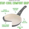 imageGreenLife Soft Grip Healthy Ceramic Nonstick 1QT and 2QT Saucepan Pot Set with Lids PFASFree Dishwasher Safe Caribbean BlueGray