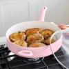 imageGreenlife Soft Grip Healthy Ceramic Nonstick 5QT Saute Pan Jumbo Cooker with Helper Handle and Lid PFASFree Dishwasher Safe PinkPink