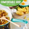 imageGreenlife Soft Grip Healthy Ceramic Nonstick 5QT Saute Pan Jumbo Cooker with Helper Handle and Lid PFASFree Dishwasher Safe TurquoiseTurquoise