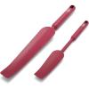 imageGreenLife Cooking Tools and Utensils Easy Reach Silicone Spatula Set for Baking Mixing and Stirring Heat and Stain Resistant Dishwasher Safe TurquoiseRed