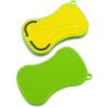 imageGreenLife Reusable Multipurpose Silicone 2 Pack Sponge and Scrubber Hygienic and Odor Resistant Dish Washing Scratch Free Cleaning Dishwasher and Microwave Safe BPA Free Green and YellowGreenYellow