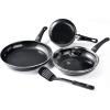 imageGreenLife Soft Grip Diamond Healthy Ceramic Nonstick 10quot Frying Pan Skillet PFASFree Dishwasher Safe BlackBlack