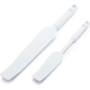 imageGreenLife Cooking Tools and Utensils Easy Reach Silicone Spatula Set for Baking Mixing and Stirring Heat and Stain Resistant Dishwasher Safe TurquoiseWhite