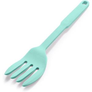 imageGreenLife Cooking Tools and Utensils Silicone Spoon for Scooping Scraping and Mixing Heat and Stain Resistant Dishwasher Safe Soft PinkTurquoise