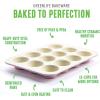 imageGreenLife 12Cup Muffin Pan Healthy Ceramic Nonstick Bakeware PFOA ampamp PFASFree Cupcake Sheet Durable Baking Tray Versatile Kitchen Essentials Easy Clean Muffin Mold Nonstick Baking Pan BluePink