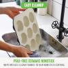 imageGreenLife 12Cup Muffin Pan Healthy Ceramic Nonstick Bakeware PFOA ampamp PFASFree Cupcake Sheet Durable Baking Tray Versatile Kitchen Essentials Easy Clean Muffin Mold Nonstick Baking Pan BlueBlack