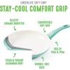 imageGreenLife 12Cup Muffin Pan Healthy Ceramic Nonstick Bakeware PFOA ampamp PFASFree Cupcake Sheet Durable Baking Tray Versatile Kitchen Essentials Easy Clean Muffin Mold Nonstick Baking Pan BlueTurquoise