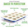 imageGreenLife 12Cup Muffin Pan Healthy Ceramic Nonstick Bakeware PFOA ampamp PFASFree Cupcake Sheet Durable Baking Tray Versatile Kitchen Essentials Easy Clean Muffin Mold Nonstick Baking Pan BluePeriwinkle