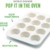 imageGreenLife 12Cup Muffin Pan Healthy Ceramic Nonstick Bakeware PFOA ampamp PFASFree Cupcake Sheet Durable Baking Tray Versatile Kitchen Essentials Easy Clean Muffin Mold Nonstick Baking Pan BlueTurquoise
