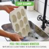 imageGreenLife 12Cup Muffin Pan Healthy Ceramic Nonstick Bakeware PFOA ampamp PFASFree Cupcake Sheet Durable Baking Tray Versatile Kitchen Essentials Easy Clean Muffin Mold Nonstick Baking Pan BlueGray