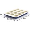 imageGreenLife 12Cup Muffin Pan Healthy Ceramic Nonstick Bakeware PFOA ampamp PFASFree Cupcake Sheet Durable Baking Tray Versatile Kitchen Essentials Easy Clean Muffin Mold Nonstick Baking Pan BlueBlue
