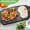 imageGreenLife 20 Extra Large Electric Griddle NonToxic PFAS ampamp PFOAFree Ceramic Nonstick Temperature Control Quick Even Heating Removable Drip Tray Pancakes Eggs Sausage Easy Clean BlackBlack