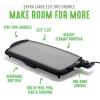 imageGreenLife 20 Extra Large Electric Griddle NonToxic PFAS ampamp PFOAFree Ceramic Nonstick Temperature Control Quick Even Heating Removable Drip Tray Pancakes Eggs Sausage Easy Clean BlackBlack