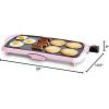 imageGreenLife 20 Extra Large Electric Griddle NonToxic PFAS ampamp PFOAFree Ceramic Nonstick Temperature Control Quick Even Heating Removable Drip Tray Pancakes Eggs Sausage Easy Clean BlackSoft Pink