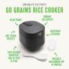 imageGreenLife 4Cup Digital Rice Cooker PFAS ampamp PFOAFree Removable Ceramic Dishwasher Safe Pot Healthy Cooking Oats Grains ampamp More Auto Presets Touchscreen Delay ampamp Keep Warm Paddle Included BlackBlack