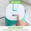 imageGreenLife 4Cup Digital Rice Cooker PFAS ampamp PFOAFree Removable Ceramic Dishwasher Safe Pot Healthy Cooking Oats Grains ampamp More Auto Presets Touchscreen Delay ampamp Keep Warm Paddle Included BlackTurquoise