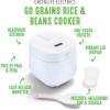 imageGreenLife 4Cup Digital Rice Cooker PFAS ampamp PFOAFree Removable Ceramic Dishwasher Safe Pot Healthy Cooking Oats Grains ampamp More Auto Presets Touchscreen Delay ampamp Keep Warm Paddle Included BlackWhite