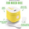 imageGreenLife 4Cup Digital Rice Cooker PFAS ampamp PFOAFree Removable Ceramic Dishwasher Safe Pot Healthy Cooking Oats Grains ampamp More Auto Presets Touchscreen Delay ampamp Keep Warm Paddle Included BlackYellow
