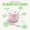 imageGreenLife 4Cup Digital Rice Cooker PFAS ampamp PFOAFree Removable Ceramic Dishwasher Safe Pot Healthy Cooking Oats Grains ampamp More Auto Presets Touchscreen Delay ampamp Keep Warm Paddle Included BlackPink
