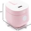 imageGreenLife 4Cup Digital Rice Cooker PFAS ampamp PFOAFree Removable Ceramic Dishwasher Safe Pot Healthy Cooking Oats Grains ampamp More Auto Presets Touchscreen Delay ampamp Keep Warm Paddle Included BlackPink