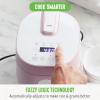 imageGreenLife 4Cup Digital Rice Cooker PFAS ampamp PFOAFree Removable Ceramic Dishwasher Safe Pot Healthy Cooking Oats Grains ampamp More Auto Presets Touchscreen Delay ampamp Keep Warm Paddle Included BlackPink